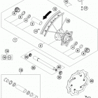 450 XCF CHASSIS Переднее колесо