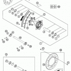 300 XCW CHASSIS Заднее колесо