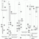 200 XCW CHASSIS Передняя вилка