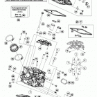 1190 ADV GREY ENGINE Головка цилиндра задняя