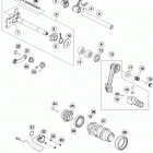 690 ENDURO-R ENGINE Механизм переключения