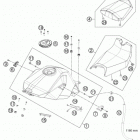 1190 RC8-R CHASSIS Бак,сидение