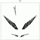 690 DUKE WHITE CHASSIS Наклейки