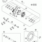 250 XCFW CHASSIS Заднее колесо