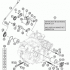 690 DUKE BLACK ENGINE Масляная система