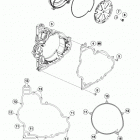 1190 ADV GREY ENGINE Кожух сцепления