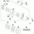 65 SX CHASSIS Передний тормозной суппорт