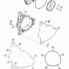 1290 SD-R ORG ENGINE Кожух сцепления