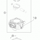690 DUKE BLACK ENGINE Цилиндры