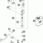 50 SX MINI CHASSIS Тормозной цилиндр задний