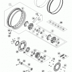 1190 ADV GREY CHASSIS Заднее колесо