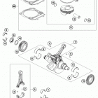 1290 SD-R ORG ENGINE Коленвал и поршень