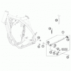 350 XCF CHASSIS Центральная стояночная подножка