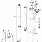85 SX CHASSIS Передняя вилка