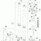 250 XCFW CHASSIS Передняя вилка