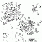 690 ENDURO-R ENGINE Картер двигателя