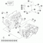 300 XC ENGINE Картер двигателя