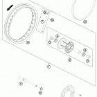 50 SX MINI CHASSIS Переднее колесо