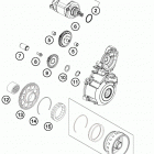 350 SXF ENGINE Электрический стартер