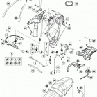 1190 ADV GREY CHASSIS Бак,сидение
