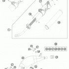 150 XC CHASSIS Глушитель