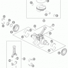 1190 ADV GREY ENGINE Коленвал и поршень