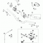 690 DUKE WHITE CHASSIS Руль