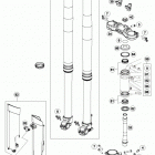690 ENDURO-R CHASSIS Передняя вилка