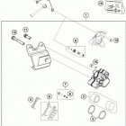 50 SX MINI CHASSIS Тормозной суппорт задний