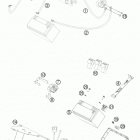 690 DUKE WHITE CHASSIS АКБ