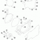 150 XC ENGINE Кожух сцепления