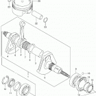 LT A500X,Z Коленвал