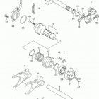 LT A500X,Z Механизм  переключения передач