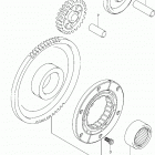 LT A500X,Z Муфта стартера
