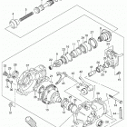 LT A500X,Z Редуктор передний