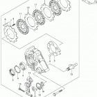 LT A500X,Z Задний тормоз