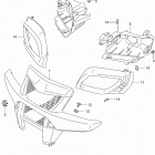 LT A500X,Z Front grille (lt-a500xl4 p28)