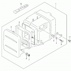 LT A500X,Z Задний короб