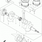 LT A400F,Z Коленвал