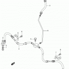 LT A500X,Z Передние тормозные трубки