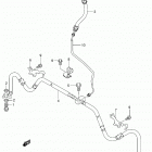 LT A400F,Z Передние тормозные трубки