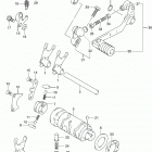 DR Z125,L Механизм  переключения передач