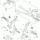 GSX R600 Подножки