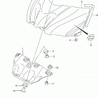 GSX R1000 Fuel tank front cover