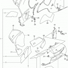 GSX1300R,A Z Нижний обтекатель