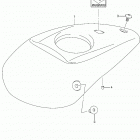 VZ1500 Fuel tank front cover