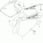 DR Z400SM Frame cover (dr-z400sml4 e03)