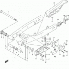 DR Z125,L Rear swingingarm (dr-z125ll4 e28)
