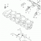 GSX R750 Throttle body hose  /  joint (gsx-r750l4 e03)