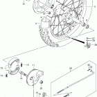 DR Z125,L Rear wheel (dr-z125l4 e28)